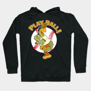 Play Ball! Pirate Baseball Mascot Pirate Parrot Hoodie